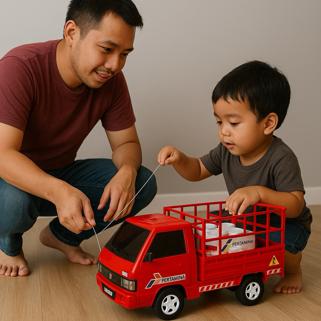 MAINAN PICK UP L300  PERTAMINA DT 11 / MAINAN MOBIL MOBILAN COLT PERTAMINA / MAINAN MOBIL L SAPEK L3