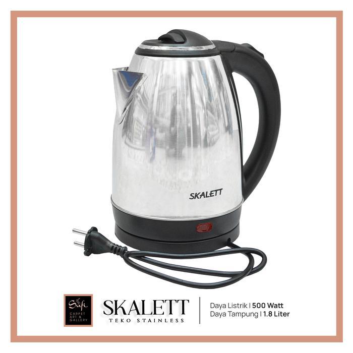 Teko Listrik Stainless Steel Elektrik Low Watt Kettle