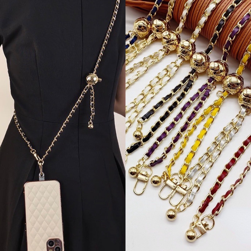 H7 - JRYU PREMIUM Tali gantungan Rantai Panjang import / tali Gantungan HP / tali Gantugan tas