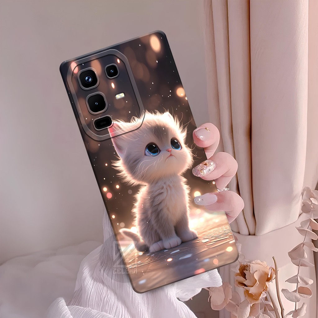 Softcase Infinix Note 50 4G 2025 ZELORA Fashion Case Kucing Case Infinix Note 50 4G 2025 Casing Infi