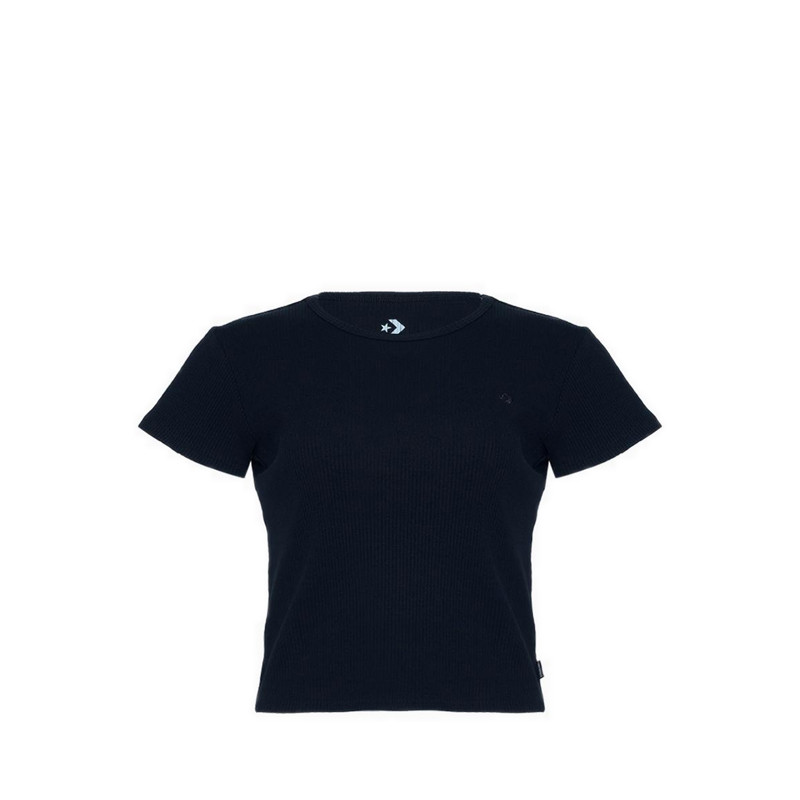 Converse Day To Night Slim Rib Women's Tee - Converse Black