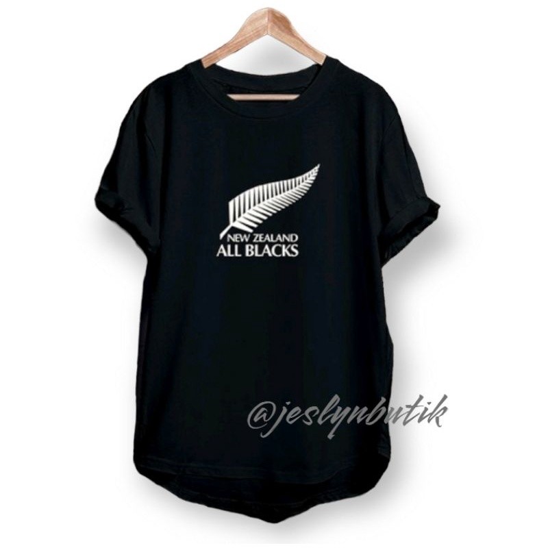 distro Kaos Distro New Zealand All Blacks National Rugby Union Team kaos Keren tshirt