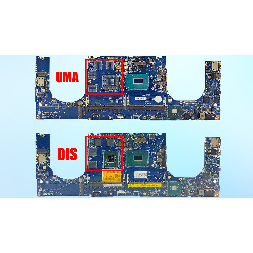 For Dell Precision 5530/XPS 15 9570 laptop motherboard LA-F541P with I5 I7 I9 CPU GTX1050/GTX1050TI/