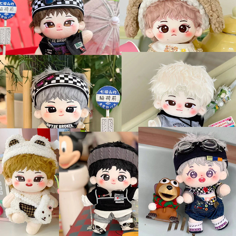 20 cm Idol Doll Enhy Doll Pen BABY KOR Men's Team Group Dress- Up Cotton Doll Stuffed Plush Doll Toy