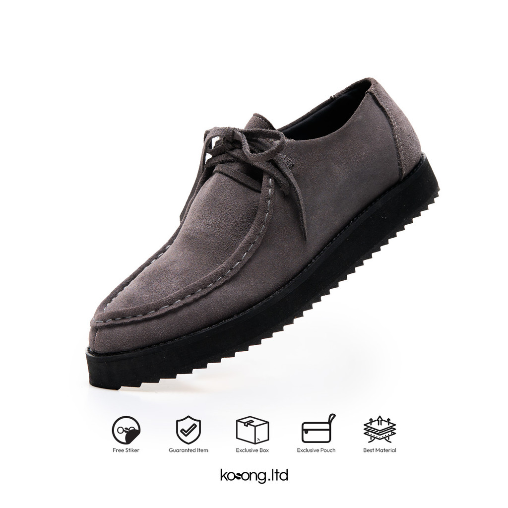 Kosong.Ltd Sepatu Loafers Pria Wanita - VOGUE Grey