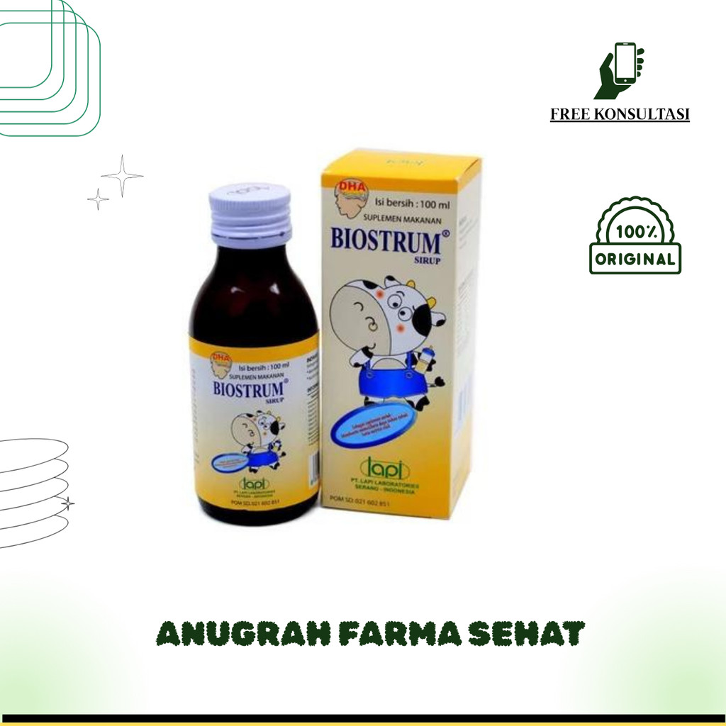 BIOSTRUM SIRUP 100 ML - Vitamin Anak untuk Imunitas dan Tulang (SEMARANG)