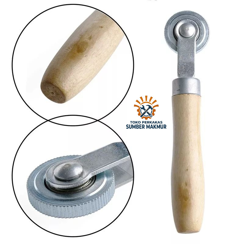 Perata Karet Tambal Ban Tip Top - Roller Tambalan Ban Tip Top Bestpatch Gagang Kayu