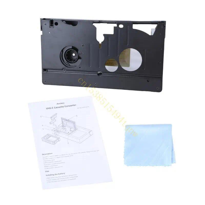 VHS Cassette Adapter for VHS C Camcorder Tape,VHS C to VHS Cassette Adapter Video Format Compatibili