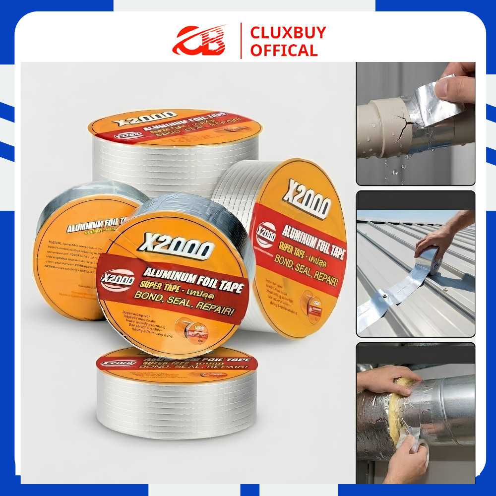 READY Super tape X2000 3 ukuran,  lakban anti bacor X2000,  aluminium foil tape super lengket dan su