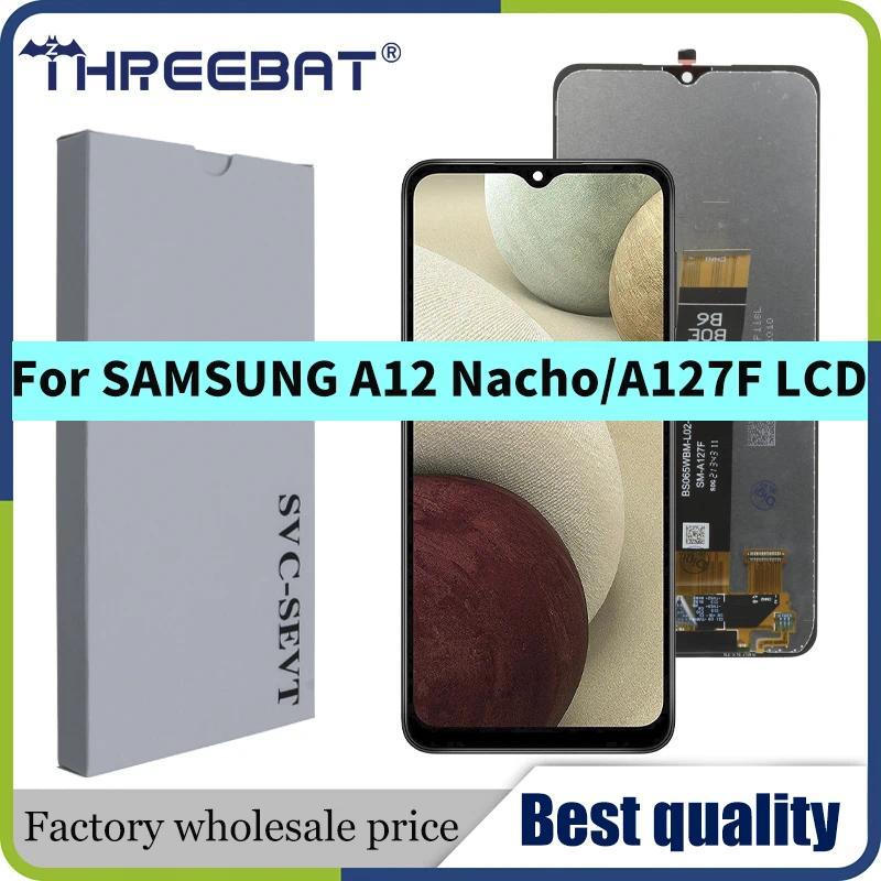 New High quality For Samsung A12 Nao LCD A127F A127M A127U LCD splay Tou Screen gitizer Assembly For