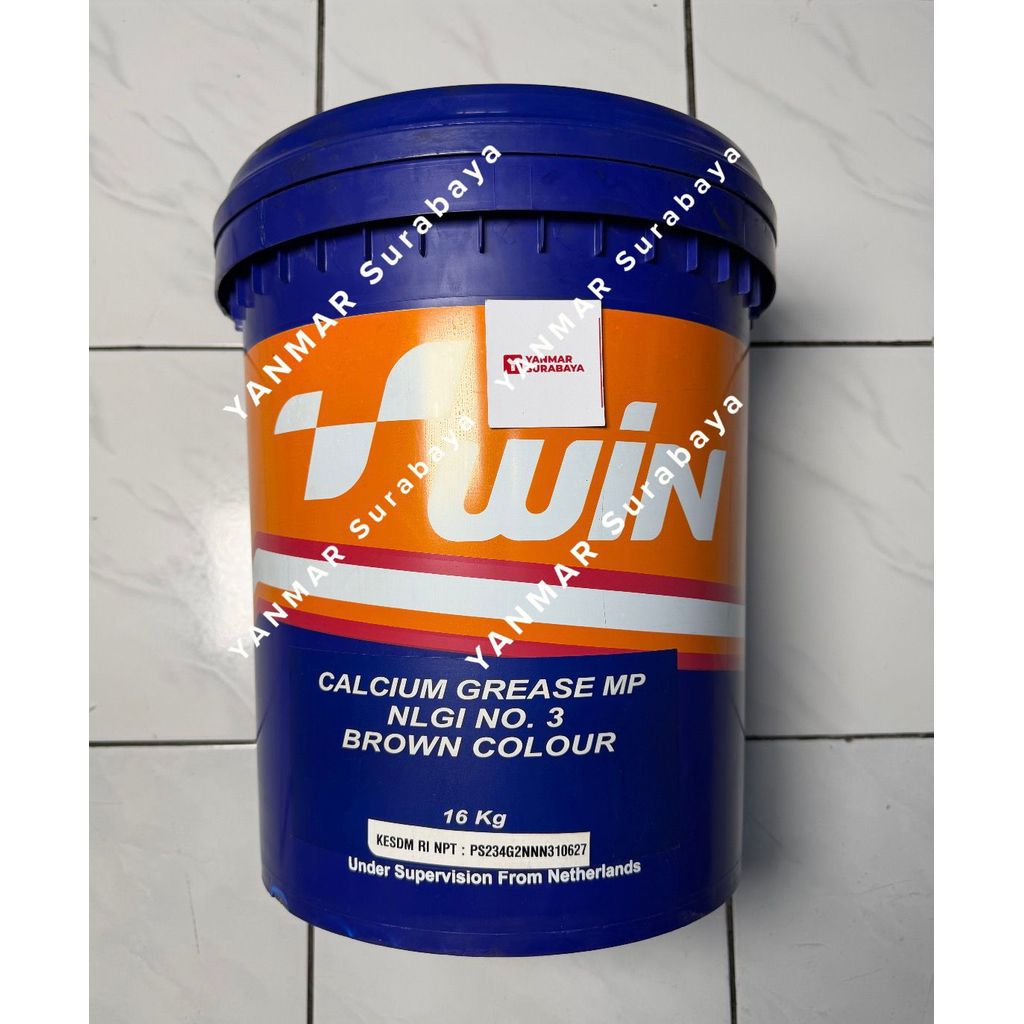 WIN Calcium Grease / Stempet / Gemuk (BROWN COLOR) 16KG. Original