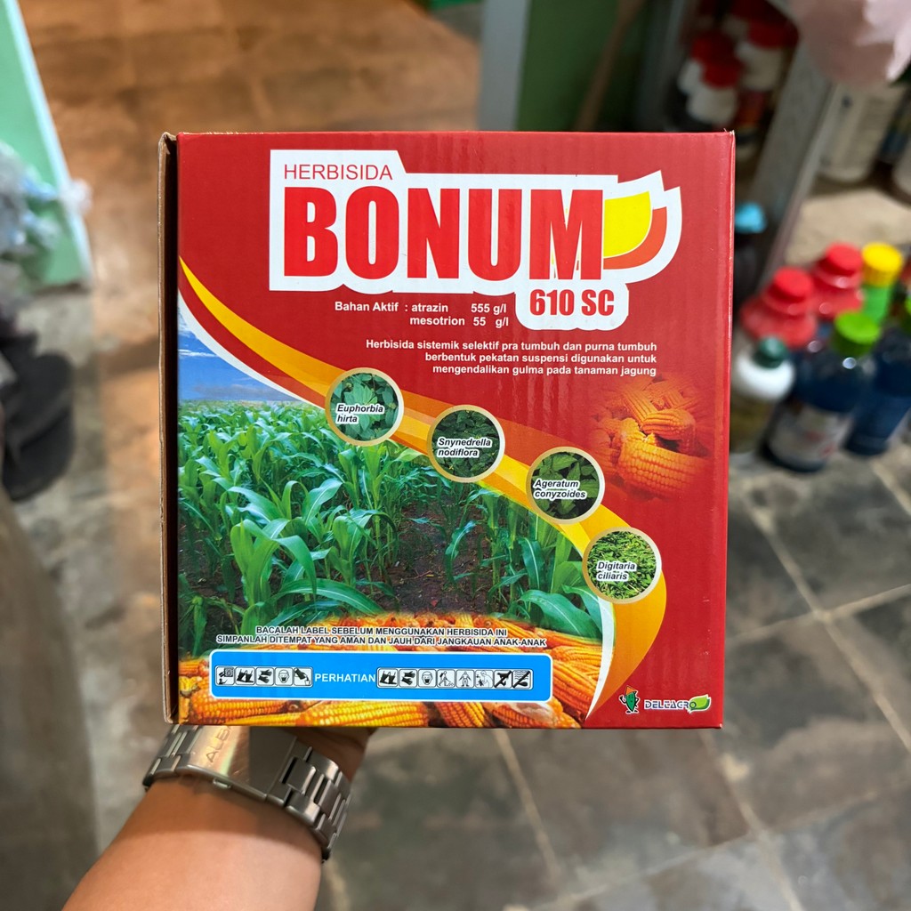 HERBISIDA BONUM 610 SC 250 ML PEMBASMI GULMA TANAMAN JAGUNG