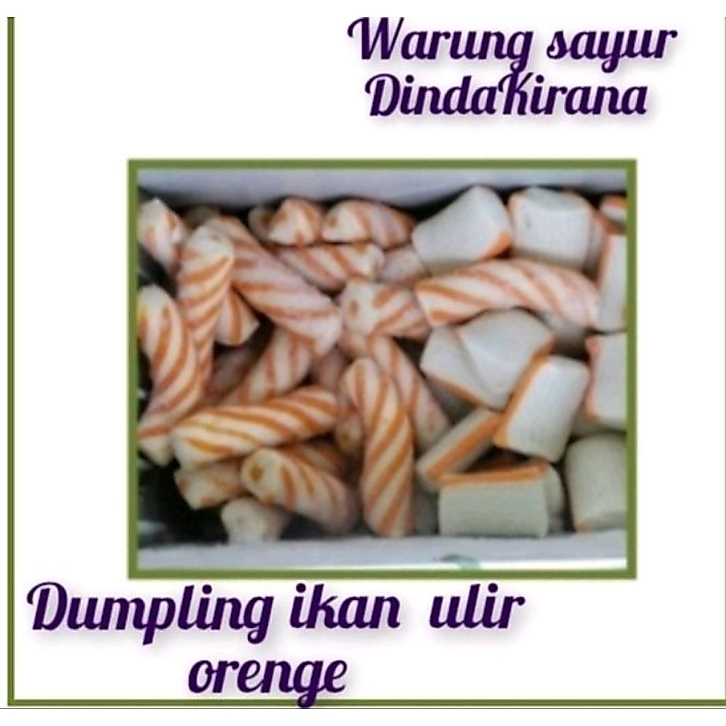 Suki Kiloan Campur /dumpling ulir orenge  250 Gram - Seafood Frozen Food Steamboat Hotpot Seblak Bak
