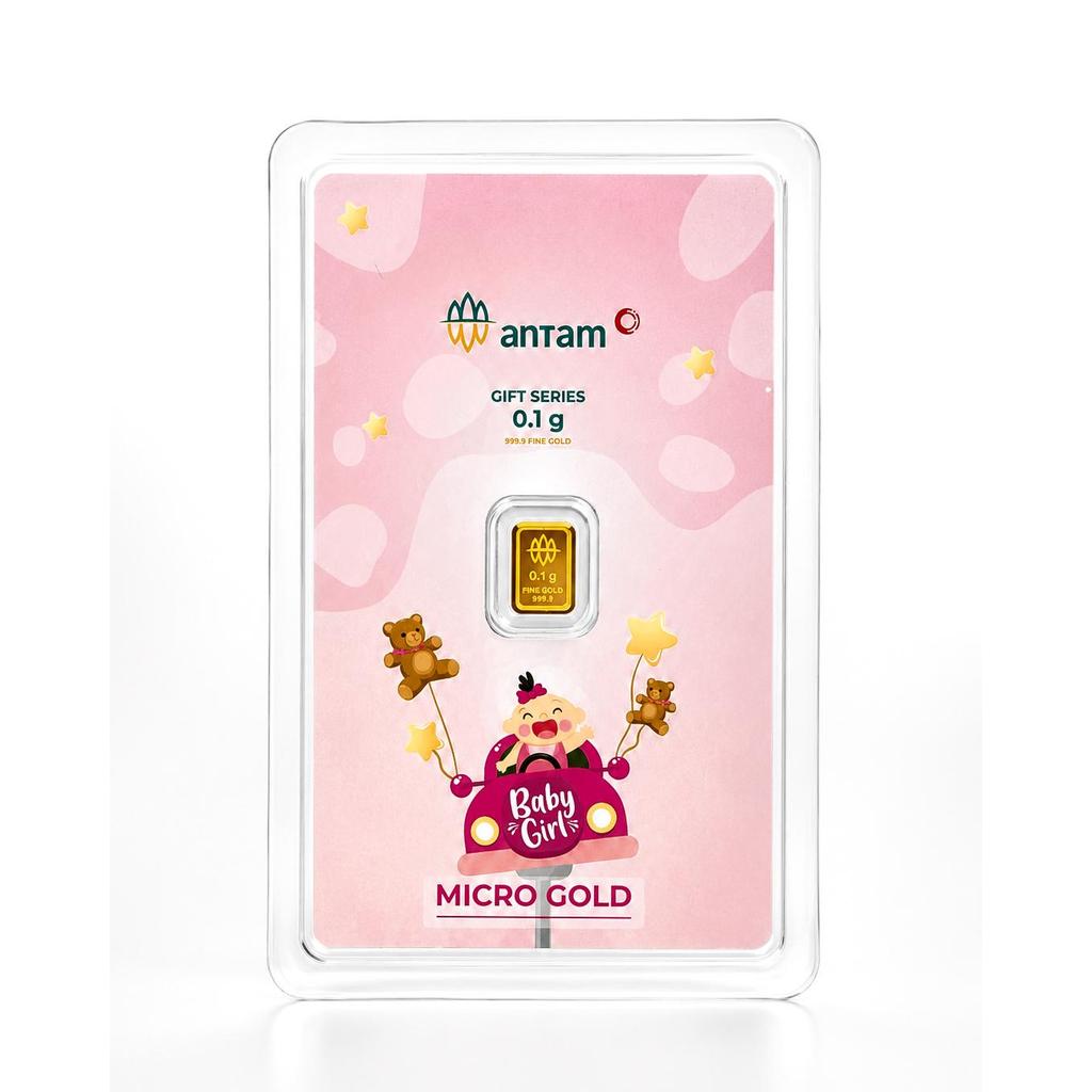 Antam Emaskita Logam Mulia Gift Series Baby Girl Car 999.9 - Termurah Asli