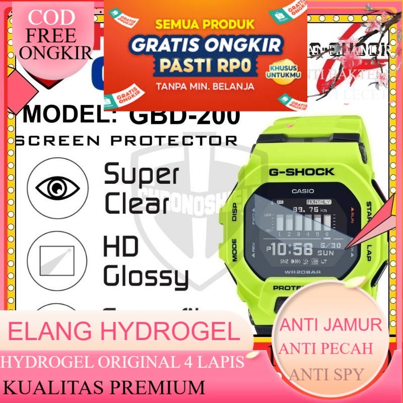 Antigores Jam Tangan Casio G-Shock GBD 200 GBD200 Hydrogel