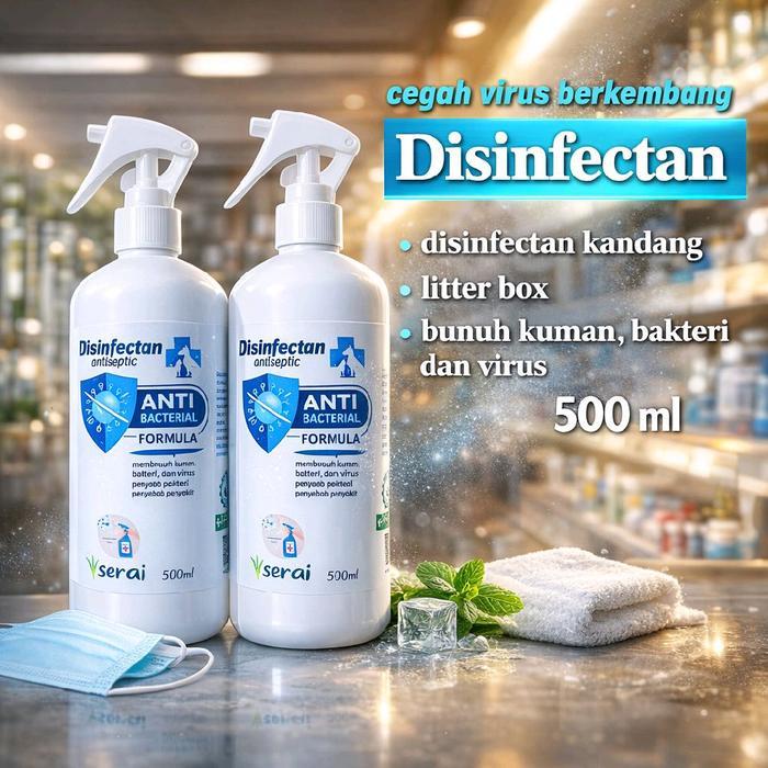 Desinfektan kandang kucing litter box 500ml desinfektan kandang hewan desinfektan PETCARE MEDICAT