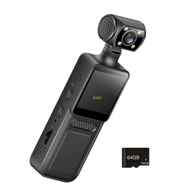 4K Action Camera 180 Degree Rotating Mini Portable Camera Sports Body Camera