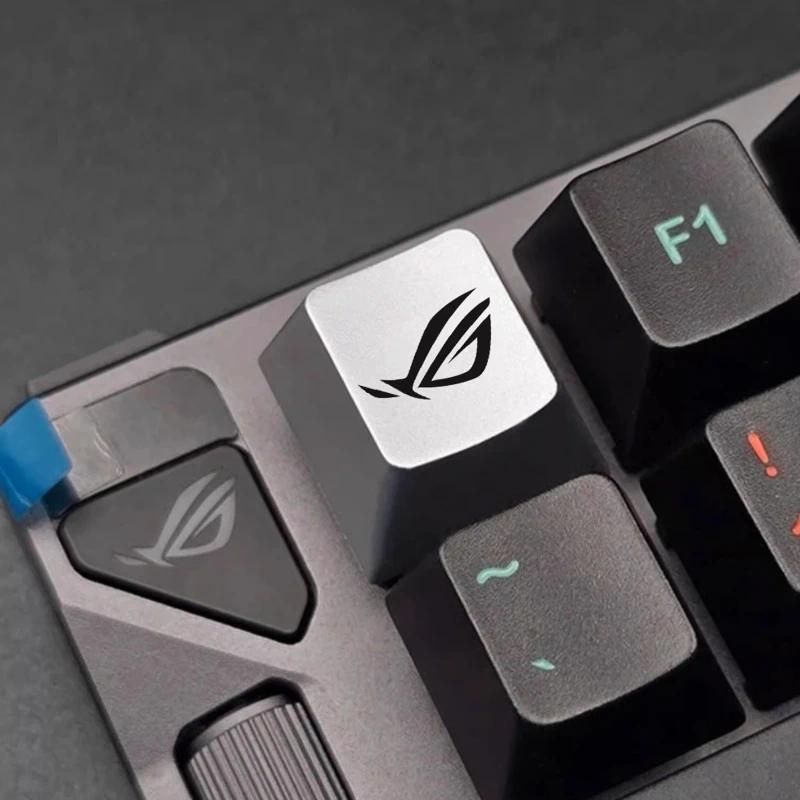 ESC Key Custom Keycaps for Mechanical Keyboard Caps ROG Metal Keycap Laser Engraving Slayers Magneti