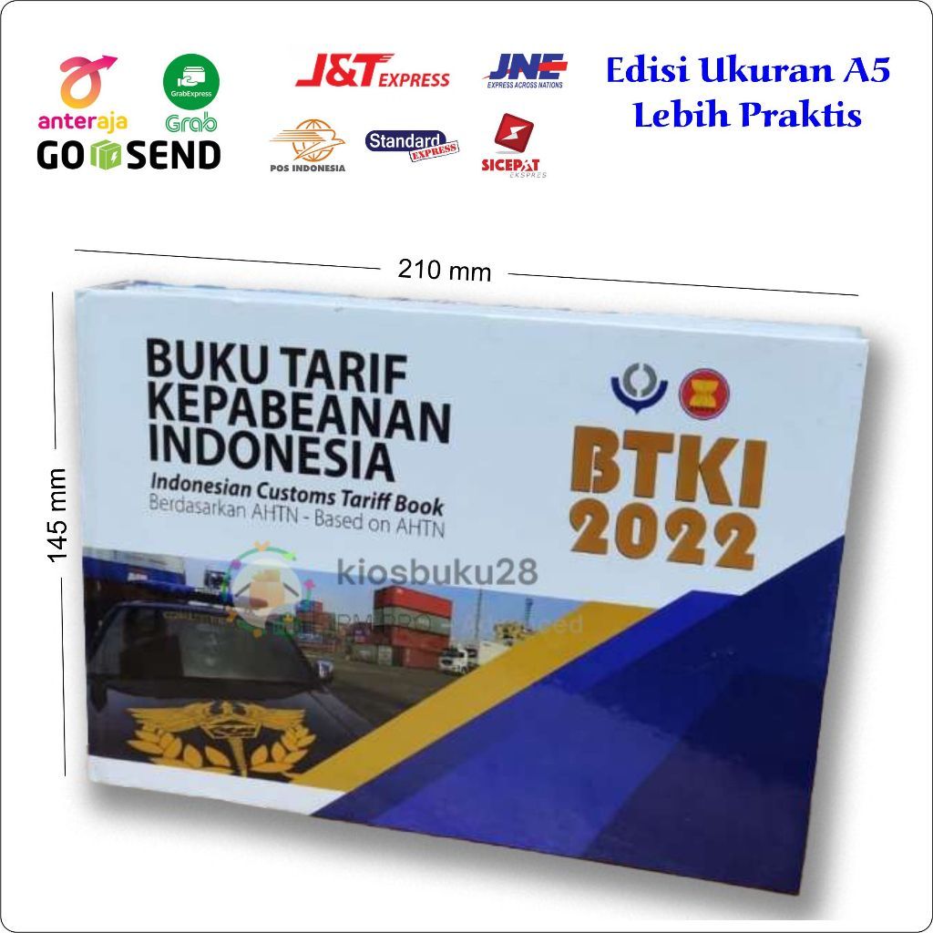 Buku Tarif Kepabeanan (Btki) Versi 2022 Terbaru Ukuran A5 ( Setengah A4 )     Berkualitas