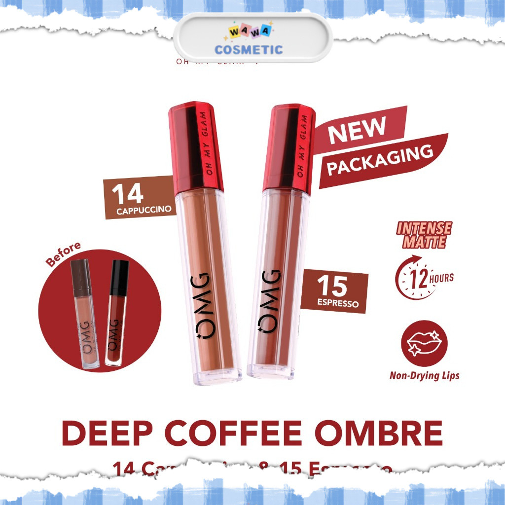 WAWA - OMBRE OMG LIP CREAM NO 14 CAPPUCINO & NO 15 ESPRESSO | BEST COMBO