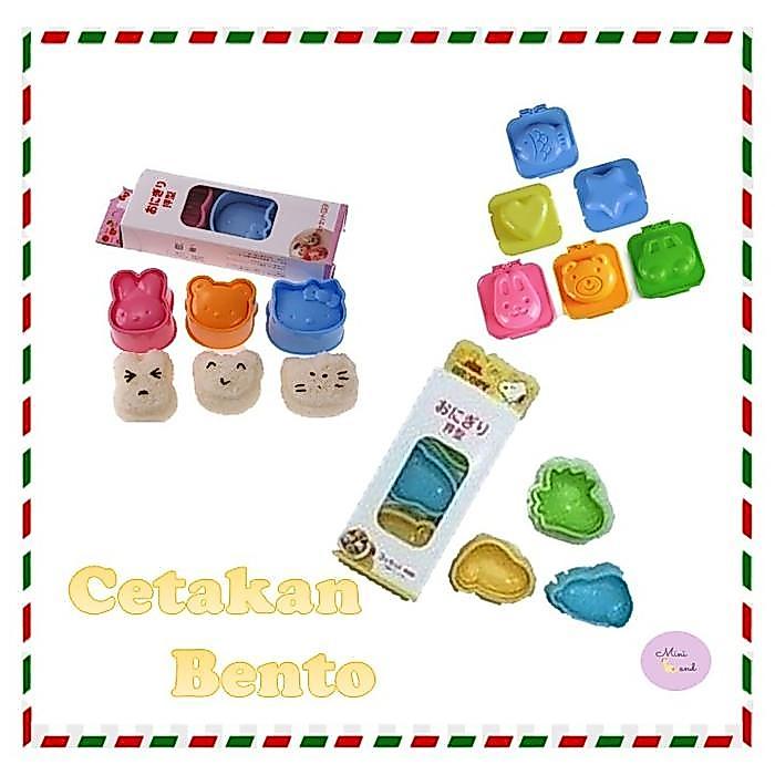 Cetakan Bento Isi Nasi/ Cetakan Nasi Lucu/ Cetakan Nasi Nasi/ Cetakan Nasi Onigiri/ Set Cetakan Nasi