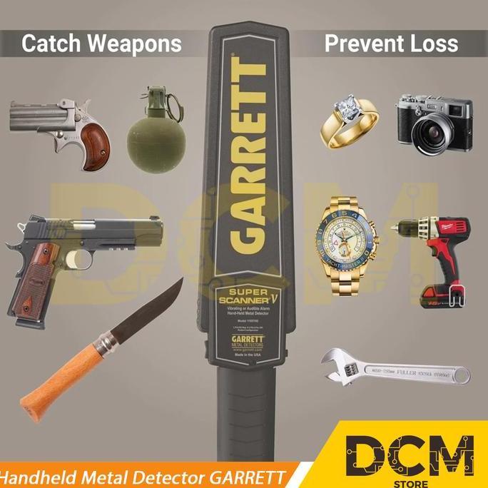 Handheld Metal Detector Metal Alat Deteksi Logam Emas Garrett Original