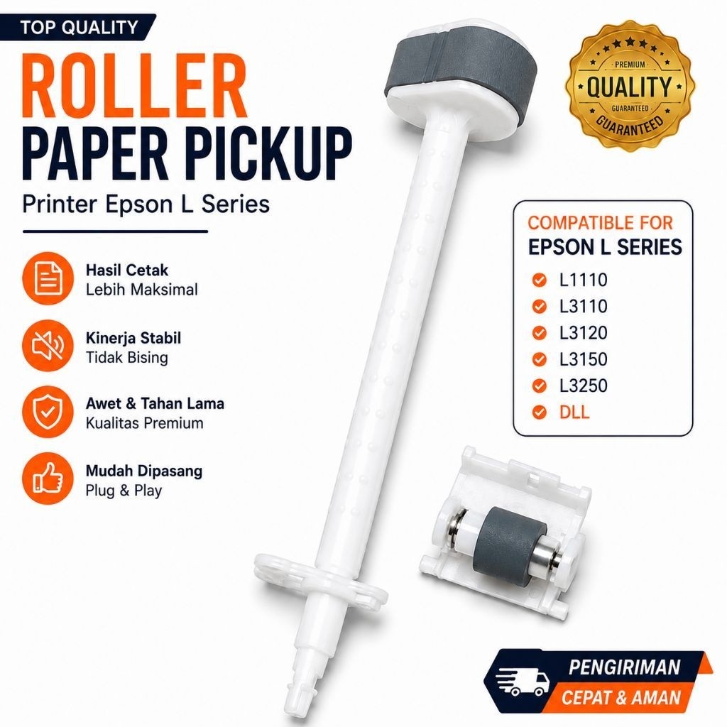 Roller Paper Pickup Epson L1110 L3110 L3120 L3150 L3250 Sparepart Penarik Kertas Printer