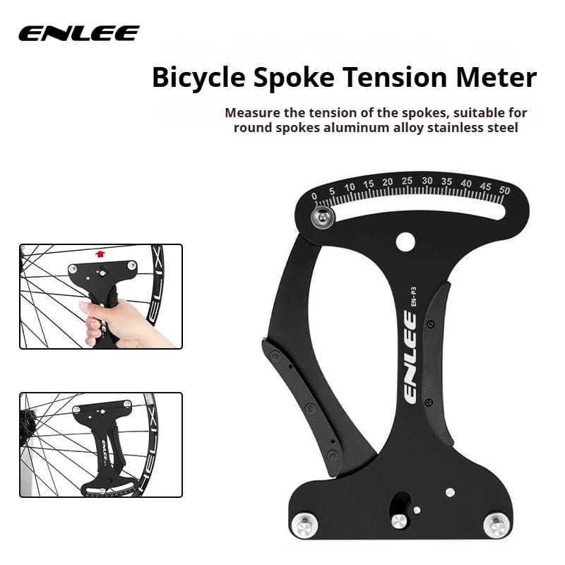 Foto Enlee Spoke Tension Meter Alat Ukur Tegangan Jari Ruji Nepel Sepeda Bike Wheelset