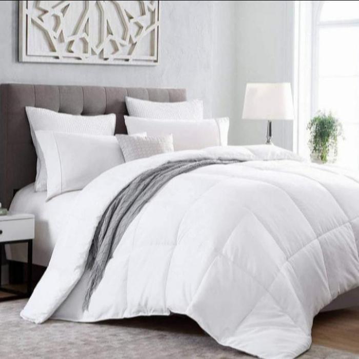 BEBAS ONGKIR - Bedcover Only Polos Putih / Bedcover Saja