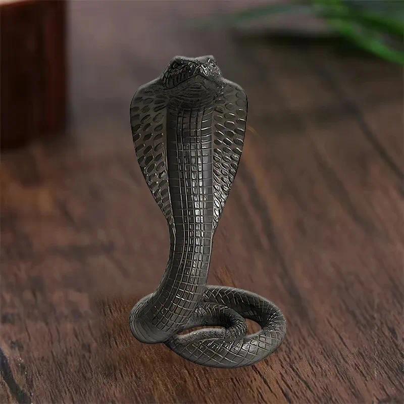 Snake Figurine Simulation Snake Resin Ornaments Sculpture Statue Chinese Style Tabletop Home Desktop