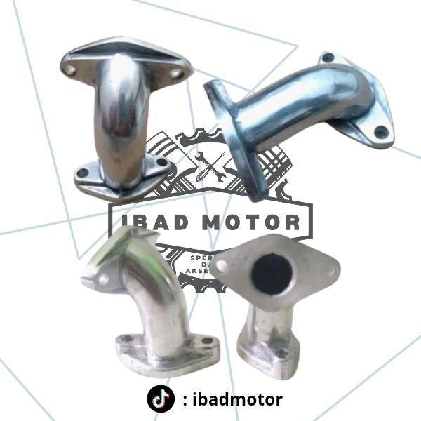 Manipol Intake Grand Astrea Supra X Lama Fit Lama Leher Angsa Miring Motorcycle - Miring