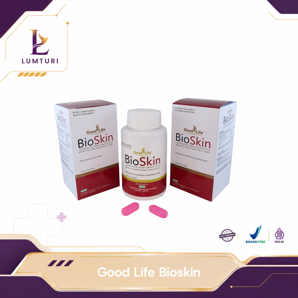 Good Life Bioskin Kaplet Tablet Isi 30 Kulit Mencerahkan