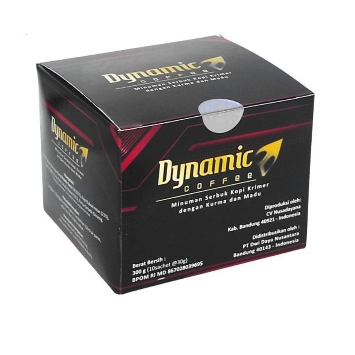 [ ORIGINAL COFFE] KOPI DYNAMIC 1 BOX ISI 10 SACHET DINAMIK KOPI.