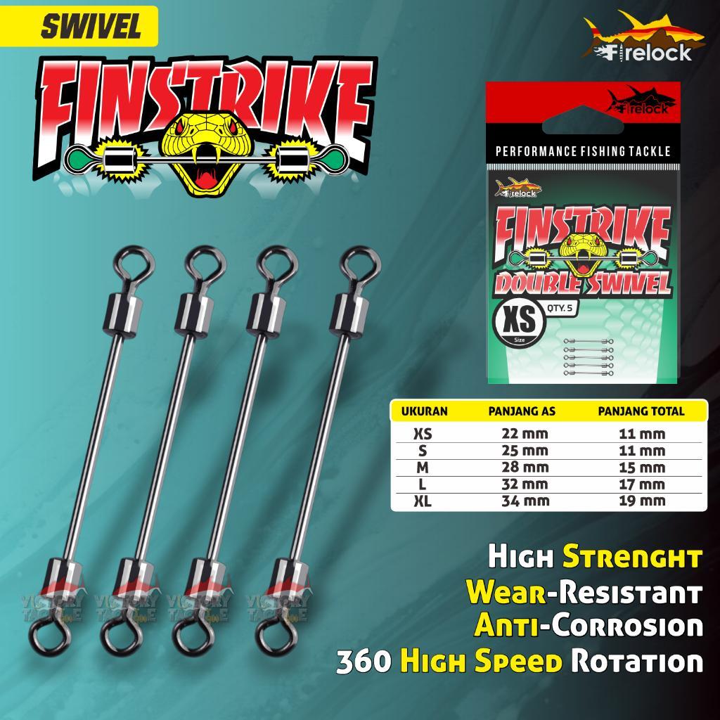 SWIVEL PANCING FIRELOCK FINSTRIKE LONG DOUBLE SWIVEL HIGH SPEED ROTATION ISI 5 PCS FIRELOCK FINSTRIK