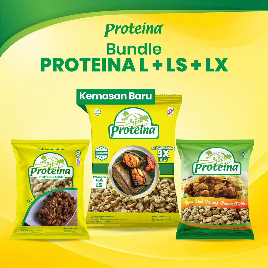 Proteina L + Proteina LS + Proteina LX [BUNDLE 3PCS] / Protein Nabati / Daging Nabati