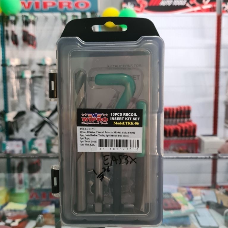 SPAREPART ORIGINAL Wipro Recoil Insert Kit Set Alat Repair Baut Set Wipro / Thread Repair Kit Recoil