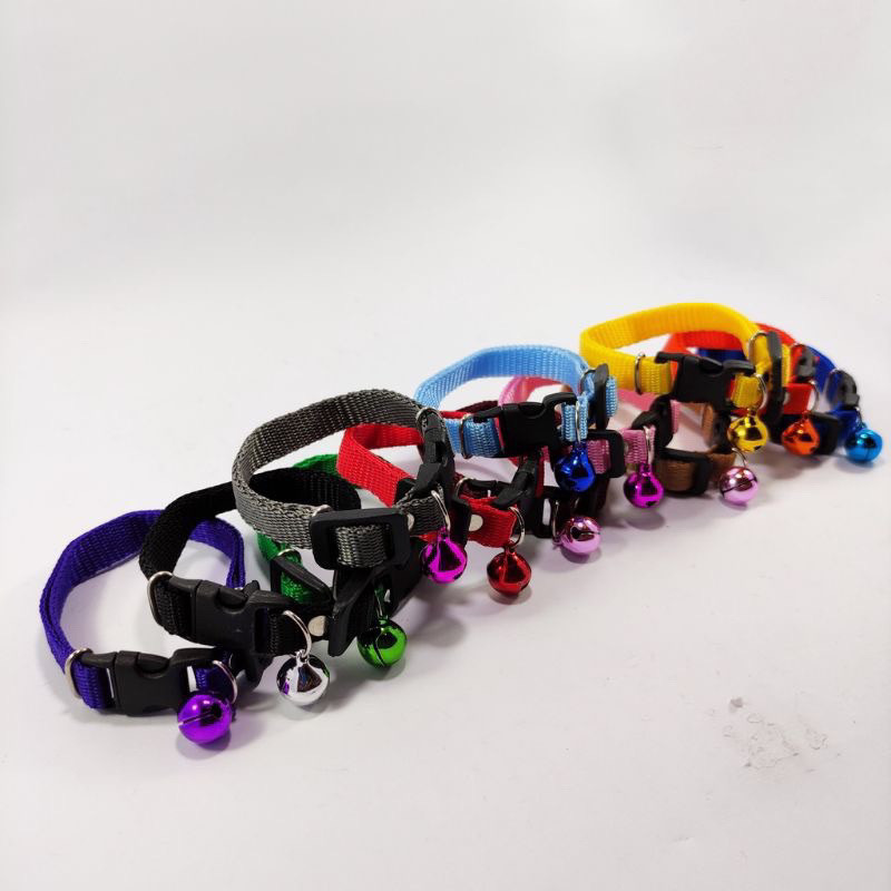 Kalung Kucing Anjing Include Lonceng 12mm Motif Polos Kalung Anjing Kalung Kucing Anti Kutu Kalung K