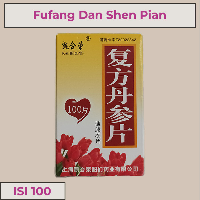 Obat Jantung Herbal Fufang Dan Shen Pian Original Isi 100 bisa cod