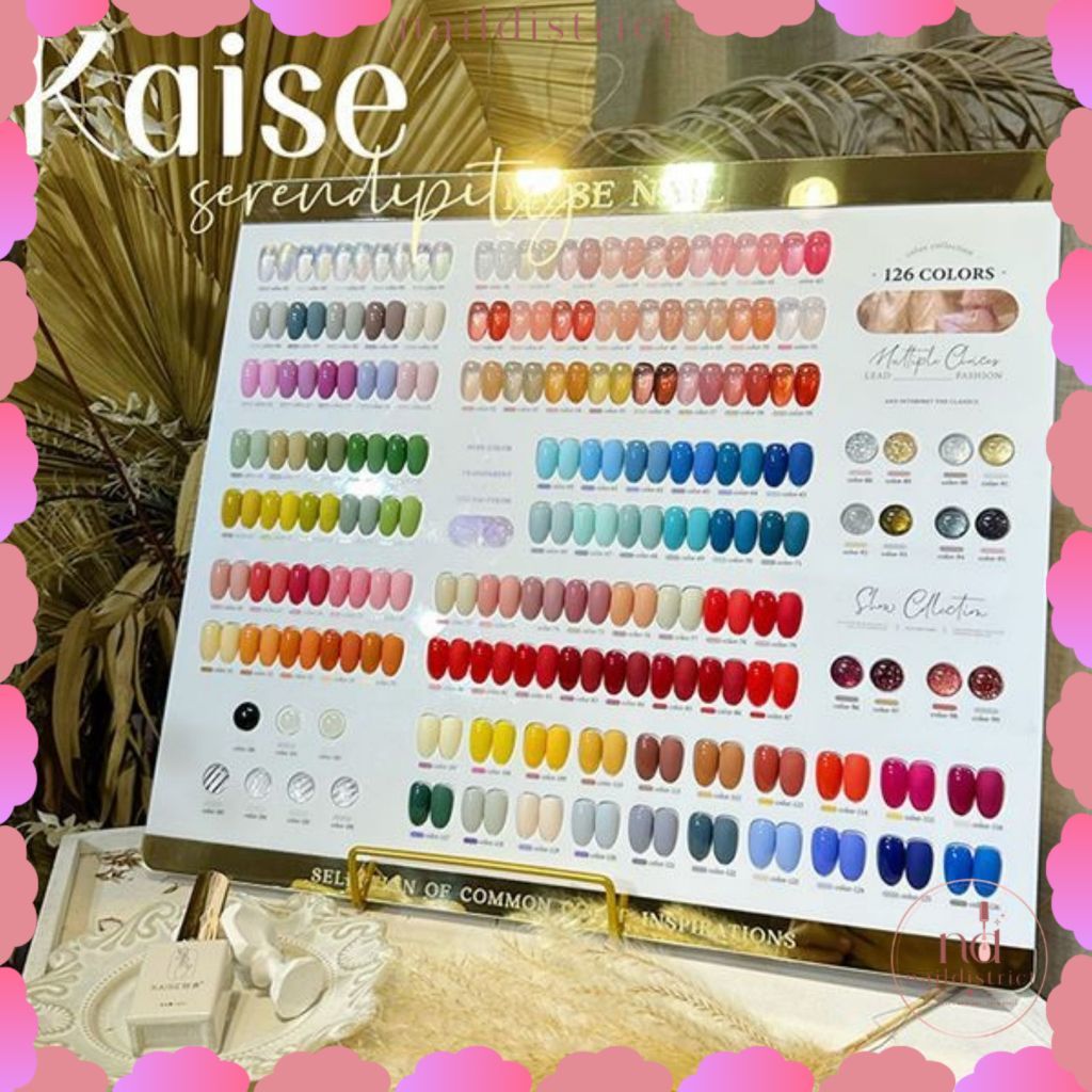 KAISE 126 COLORS NAIL GEL POLISH 1 SET KUTEK UV TRANSPARENT SOLID COLORS / KUTEK CAT KUKU 1 SET 100 