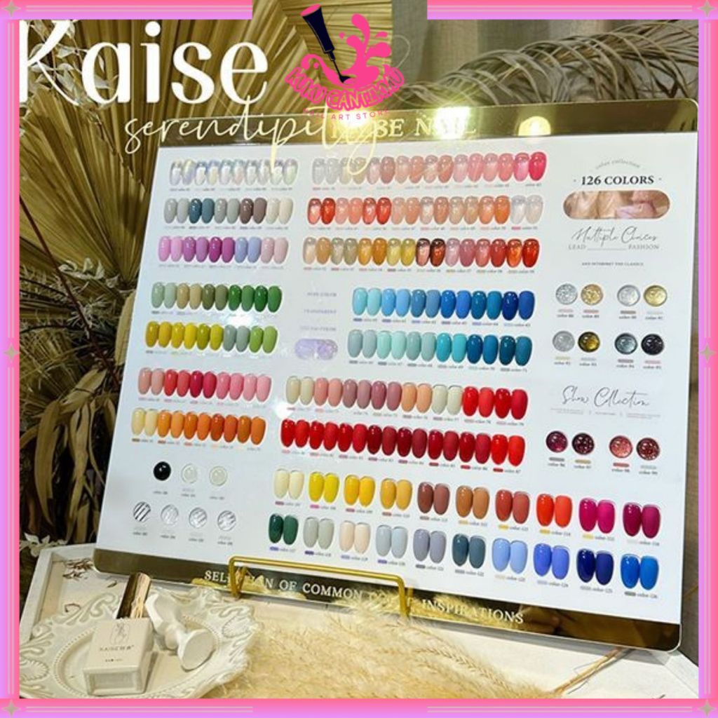 KAISE 126 COLORS NAIL GEL POLISH 1 SET KUTEK UV TRANSPARENT SOLID COLORS / KUTEK CAT KUKU 1 SET 100 