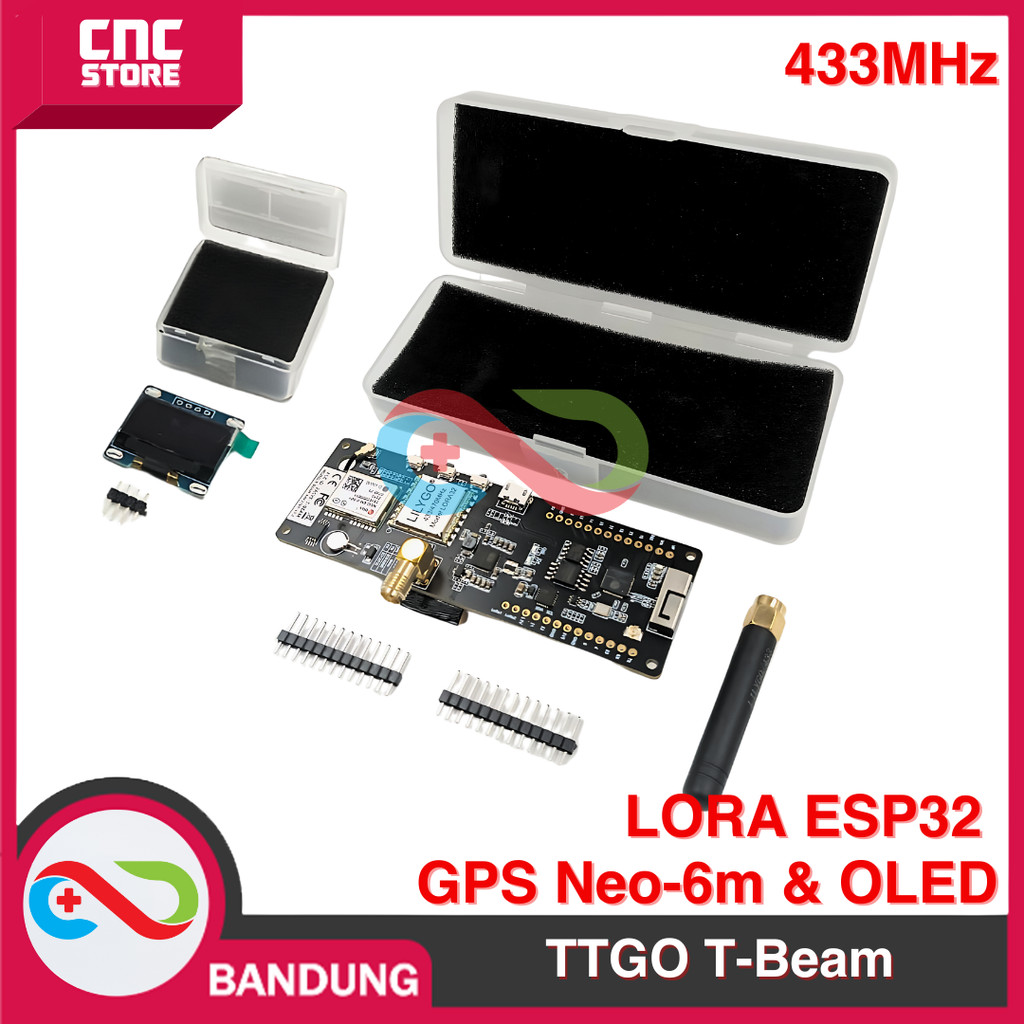 LILYGO TTGO T-Beam LORA ESP32 433MHz 915MHz GPS Neo-6m OLED-433MHz