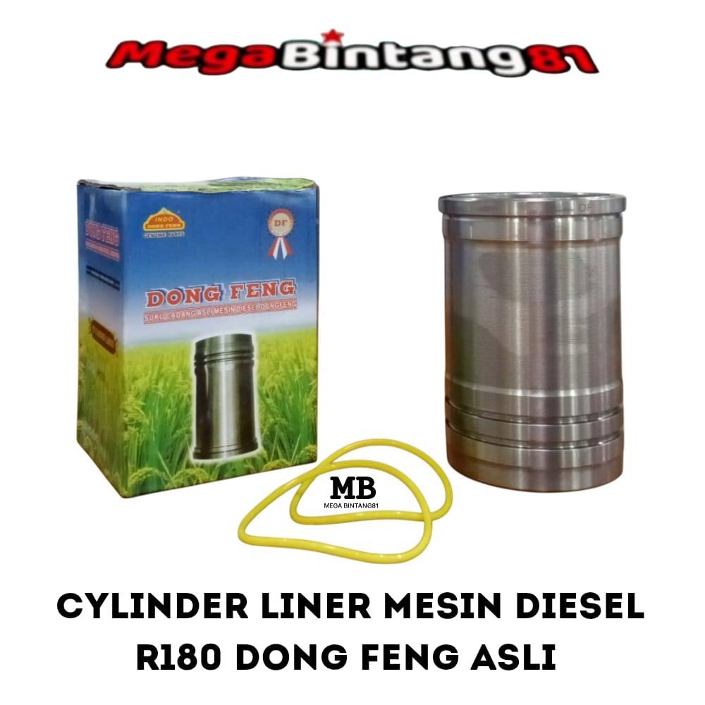 Cylinder Liner Mesin Diesel R180 Dong Feng Asli Boring/Poring Mesin Diesel R180