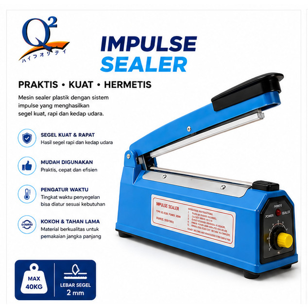 IMPULSE SEALER Q2 20CM / ALAT PRESS PFS 200 / IMPULSE SEALER Q2-8200