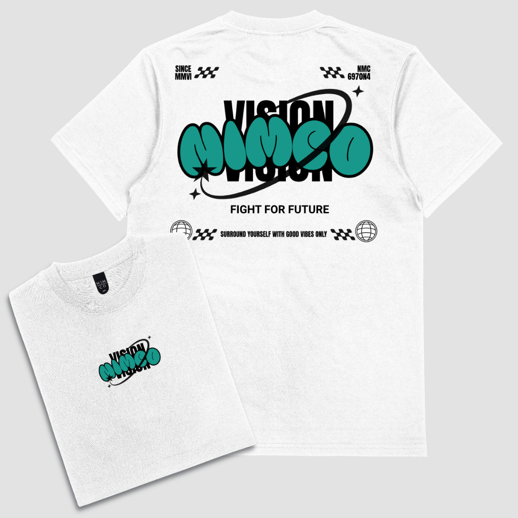 Kaos Nimco Vision 00049 N4 - Kaos pria distro original 100%