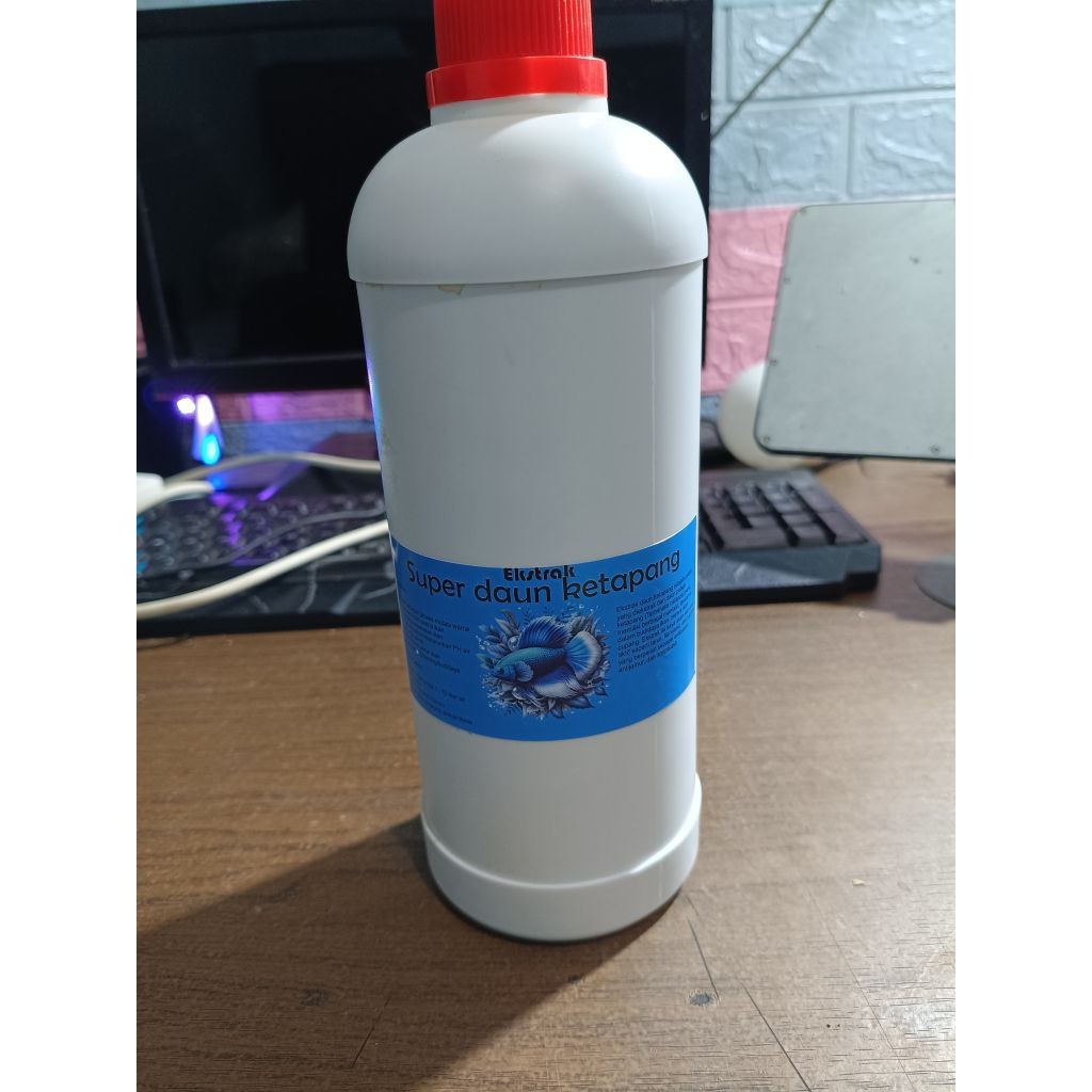 extrak daun ketapang laut 1000ml / 1 liter untuk semua ikan / cupang / channa / ikan hias / mencegah