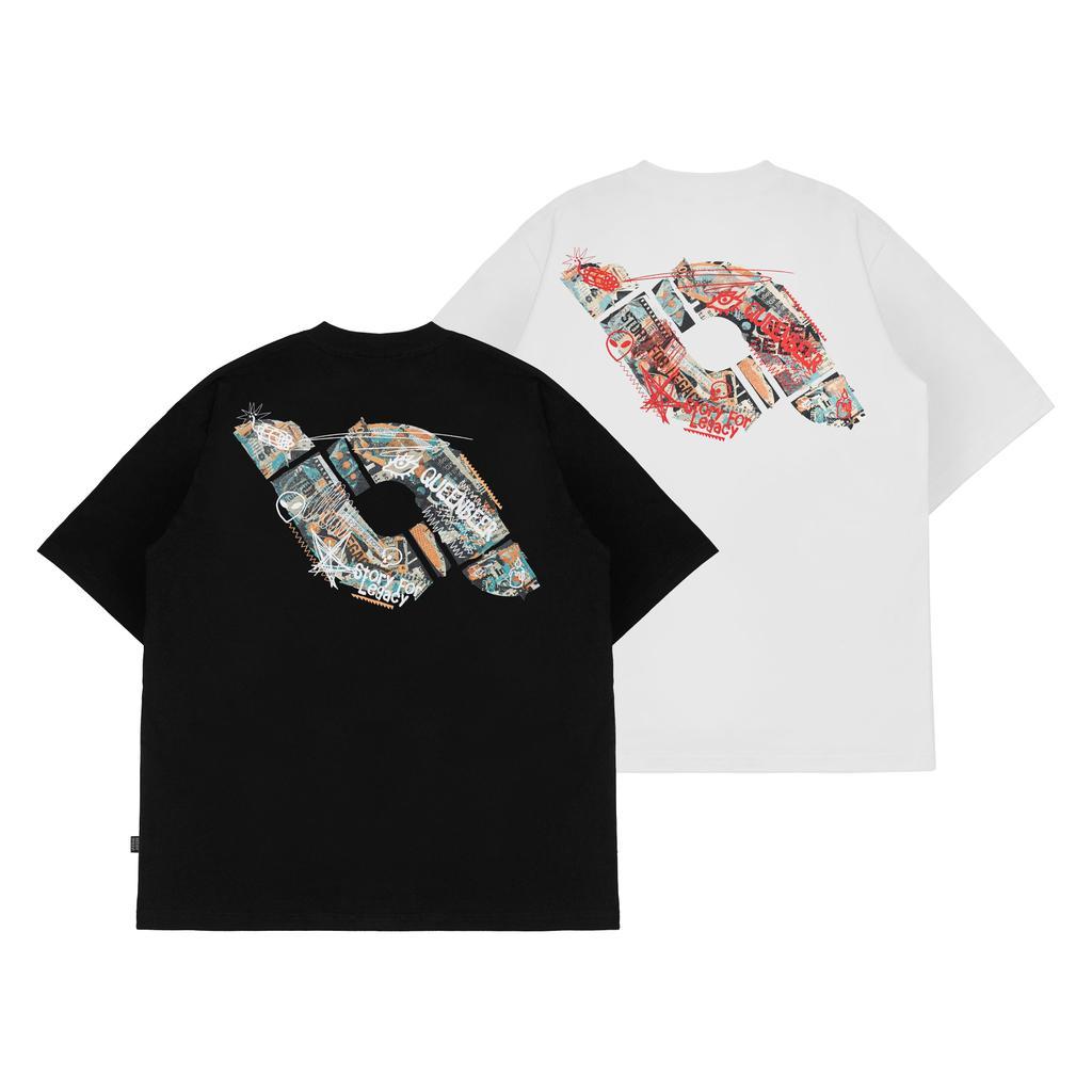 Queenbeer - T-shirt Dalton Black White