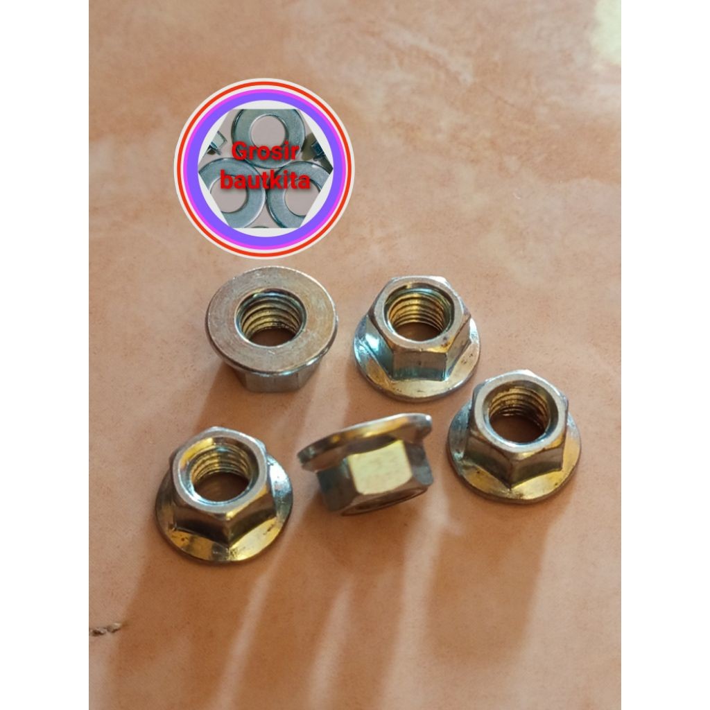 1,PCS..MUR 12,MUR BAUT 12,MUR TOPI, MUR PAYUNG, MUR FLANG M8, *1, 25P . MUR DRAT STANDAR OTOMOTIF KO