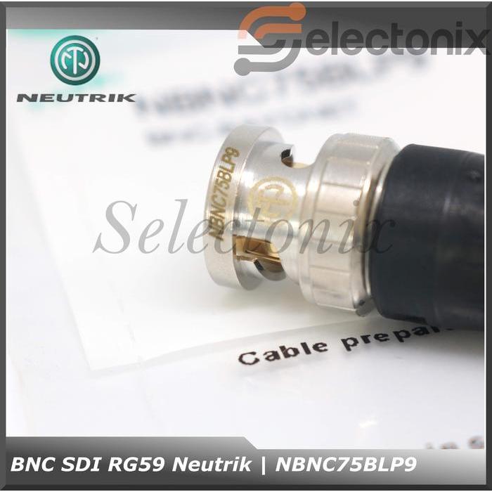 Konektor BNC SDI RG59 | Neutrik [NBNC75BLP9]