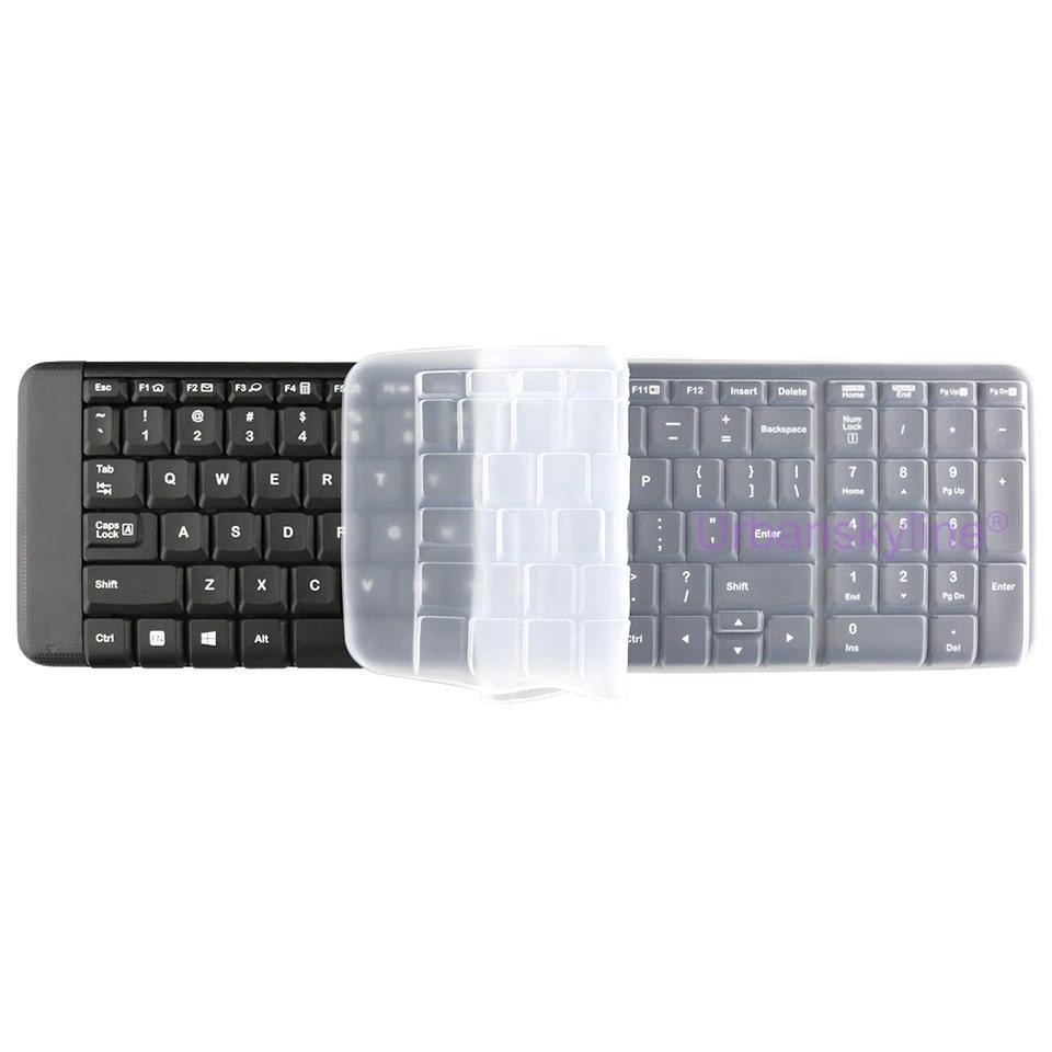 Keyboard Cover for Logitech MK220 MK215 K220 K230 for Logi Protective Protector Skin Case Clear Sili
