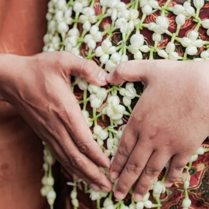 Melati ronce siraman 7 bulan satu set bunga fresh